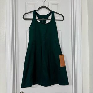Girlfriend Collective Forest Green Exercise Dress